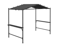Grillpavillon  Stahl Polyesterstoff Dunkelgrau 277L x 149B x 230H cm*Outsunny Best