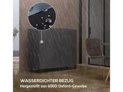 Kaminholzregal Feuerholzregal für Garten Metall Schwarz*Outsunny Clearance