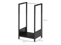 Outsunny Kaminholzregale|Feuerschalen|Kaminholzregal Kaminholzlager Stapelhilfe