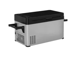 Kühlbox Kunststoff Kunststoff Gehärtetes Glas Grau+Schwarz 75L x 36B x 49,5H cm*Outsunny Clearance