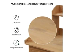 Pflanztisch Tannenholz Naturholz 117L x 45B x 121H cm*Outsunny Sale