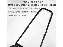 Rasenwalze mit U-Griff Schwarz 57 x 40 x 123 cm*Outsunny