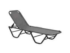 Sonnenliege 5-Stufig Verstellbare Gartenliege Grau Schwarz*Outsunny Online