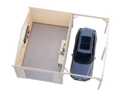 Garage Roger ohne Tor 653 x 550 cm Tauchgrundiert FSC®*Palmako