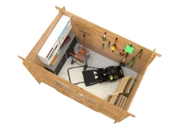 Kinder Palmako Kinder-Gartengeräte|Gartenhaus Alice Braun Kesseldruckimprägniert 276 cm x 180 cm FSC®