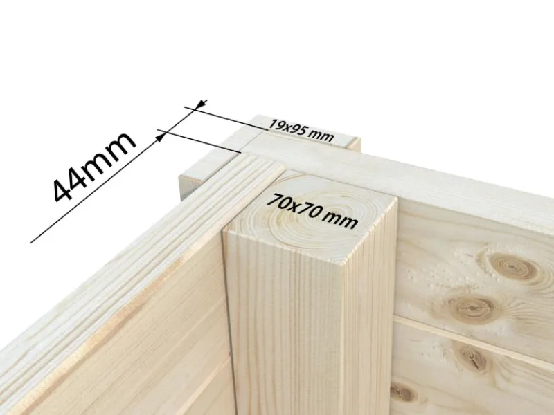 Kinder Palmako Kinder-Gartengeräte|Gartenhaus Amanda Slide 668 x 300 cm FSC®
