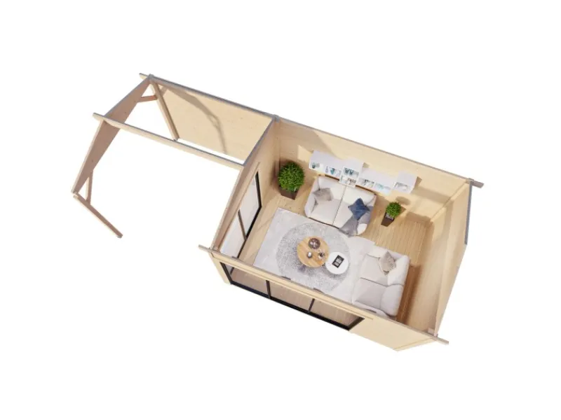 Kinder Palmako Kinder-Gartengeräte|Gartenhaus Amanda Slide 668 x 300 cm FSC®