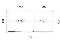 Kinder Palmako Kinder-Gartengeräte|Gartenhaus Amanda Slide 668 x 300 cm FSC®