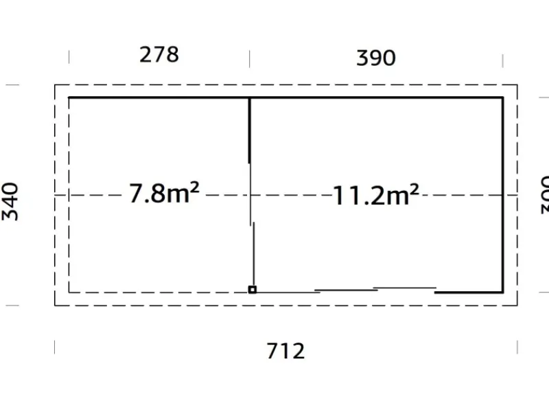 Kinder Palmako Kinder-Gartengeräte|Gartenhaus Amanda Slide 668 x 300 cm FSC®