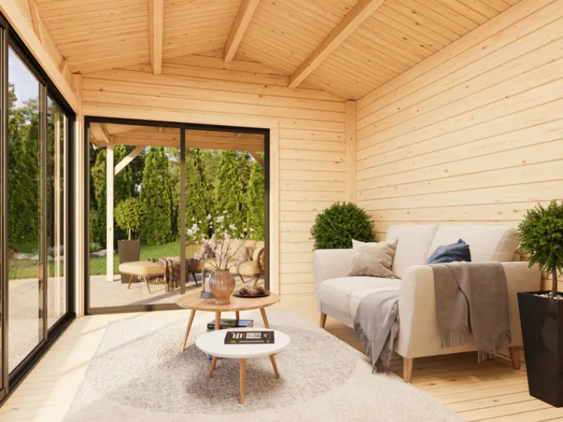 Kinder Palmako Kinder-Gartengeräte|Gartenhaus Amanda Slide 668 x 300 cm FSC®