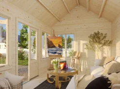 Kinder Palmako Kinder-Gartengeräte|Gartenhaus Claudia 400 x 300 cm Lackiert FSC®