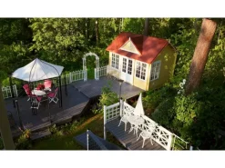 Kinder Palmako Kinder-Gartengeräte|Gartenhaus Claudia 400 x 300 cm Lackiert FSC®