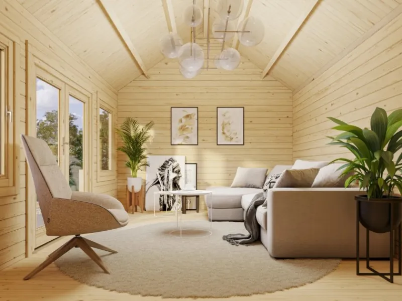 Kinder Palmako Kinder-Gartengeräte|Gartenhaus Claudia 450 x 330 cm Tauchgrundiert FSC®