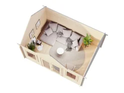 Kinder Palmako Kinder-Gartengeräte|Gartenhaus Claudia 450 x 330 cm Tauchgrundiert FSC®