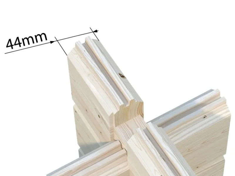 Kinder Palmako Kinder-Gartengeräte|Gartenhaus Claudia 450 x 330 cm Tauchgrundiert FSC®