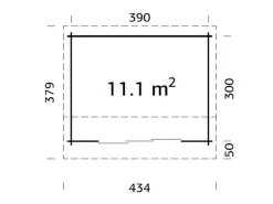 Kinder Palmako Kinder-Gartengeräte|Gartenhaus Ines Slide Tauchgrundiert 390 cm x 300 cm