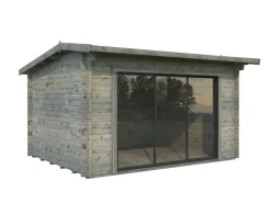 Gartenhaus Ines Slide Plus Tauchgrundiert 390 cm x 300 cm*Palmako Discount