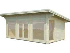 Heidi Holz-Gartenhaus Natur Flachdach Unbehandelt 620 cm x 340 cm*Palmako Sale