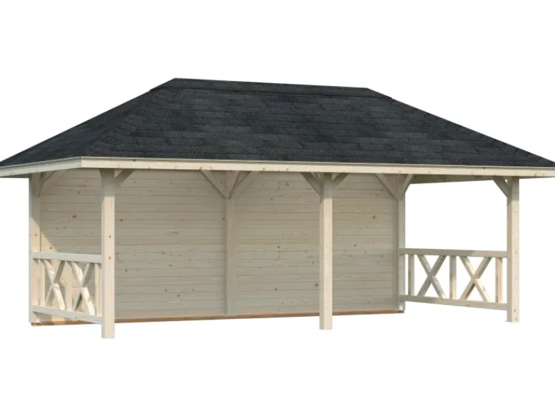 Holz-Pavillon Bianca 16,6 m² Set 2*Palmako