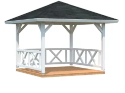Pavillon Betty 300 x 300 cm Lackiert Weiß FSC®*Palmako Hot