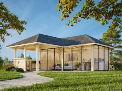 Palmako Gartenlauben|Pavillon Bianca Set223 Slide 588 cm x 588 cm FSC®