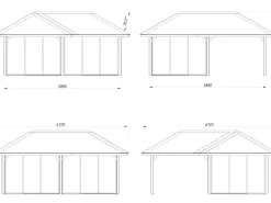 Palmako Gartenlauben|Pavillon Bianca Set223 Slide 588 cm x 588 cm FSC®