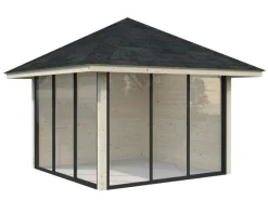 Palmako Gartenlauben|Pavillon Bianca Set201 Slide belassen 300 cm x 300 cm FSC®