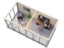 Palmako Gartenlauben|Pavillon Bianca Set202 Slide belassen 588 cm x 300 cm FSC®