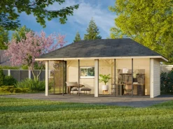 Palmako Gartenlauben|Pavillon Bianca Set202 Slide belassen 588 cm x 300 cm FSC®