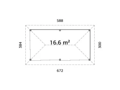 Palmako Gartenlauben|Pavillon Bianca Set202 Slide belassen 588 cm x 300 cm FSC®