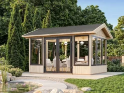Pavillon Isabella 401 x 303 cm Tauchgrundiert FSC®*Palmako Discount