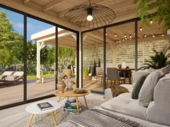 Pavillon Lenna Set 411 Slide 588 x 588 cm Lackiert Weiß FSC®*Palmako Outlet