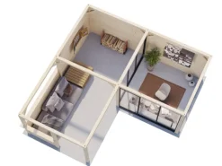 Pavillon Lenna Set 710 Slide Plus 588 x 588 cm Lackiert Weiß FSC®*Palmako Online