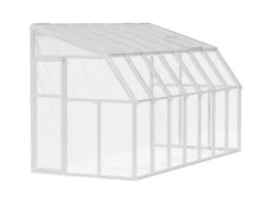 Palram - Canopia Outdoor Whirlpools|Gewächshaus Weiß 9 m² inkl. Fundamentrahmen