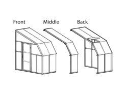 Gewächshaus Weiß 4 m² inkl. Fundamentrahmen*Palram - Canopia Online