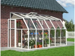 Gewächshaus Weiß 7,7 m² inkl. Fundamentrahmen*Palram - Canopia Clearance