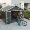 Palram - Canopia Laubbläser|Kunststoff-Gerätehaus Yukon 3.3 x 2.7 Grau 9 m²