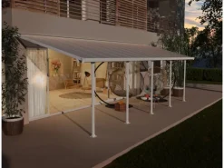 Palram - Canopia Outdoor Whirlpools|Terrassenüberdachung Feria Weiß 3x8.51