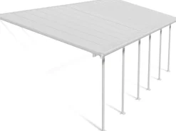 Palram - Canopia Outdoor Whirlpools|Terrassenüberdachung Feria Weiß 3x8.51
