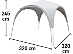 Pavillons|Pavillon Oromocto Grau 320 cm x 320 cm