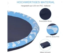 PawHut Wasserspielzeug|150 cm Hunde Sprinkler mit Anti-Rutsch Matte