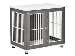 Hundehütte mit Abschließbaren Türen 85 x 55 x 75 cm*PawHut Clearance