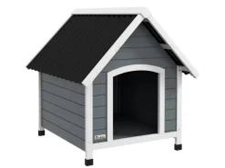 PawHut Outdoor-Spielzeug|Hundehütte mit Herausnehmbarem Boden 75 x 88 x 82 cm