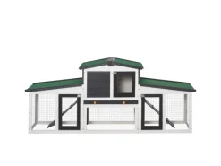 PawHut Outdoor-Spielzeug|Kleintierstall mit Freigehege 204 x 45 x 80 cm