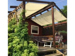 Peddy Shield Sonnensegel|Bausatz Pergola inkl. Sonnensegel 420 cm x 140 cm