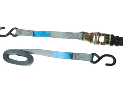 Peddy Shield Sonnensegel|Spanngurt mit Ratsche 500 cm x 2,5 cm Grau