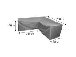 Schutzhüllen|Lounge-Gartenmöbel|PegasoMarine Schutzhülle 200x200x66 cm für Lounge-Ecke Wetterfeste Abdeckung für Gartenmöbel