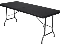 Klapptisch Rechteckig Schwarz 75 cm x 180 cm*Perel