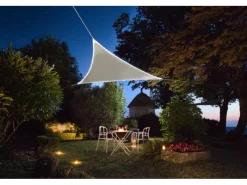 Sonnensegel mit LED-Beleuchtung Dreieckig 3,6 m x 3,6 m x 3,6 m*Perel Clearance