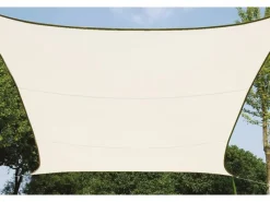 Sonnensegel rechteckig 4 x 3 m Cremefarben*Perel Clearance